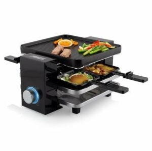 Princess 162915 Piano Black 4er Raclettegrill