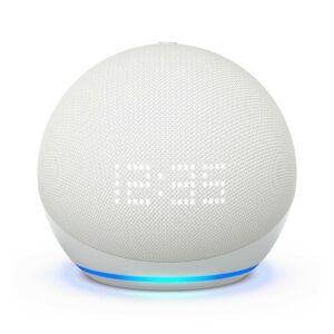 Amazon Echo Dot Uhr (5. Gen) weiß Smarter Lautsprecher