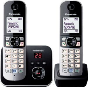 Panasonic KX-TG 6822 GB Duo schwarz Schnurloses Telefon