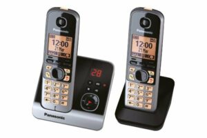 Panasonic KX-TG 6722 GB Duo schwarz Schnurloses Telefon