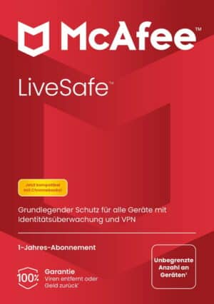 Mcafee LiveSafe 1-Jahreslizenz Sicherheitssoftware