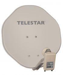 Telestar AluRapid 45 beige Satellitenschüssel 45 cm mit Twin LNB