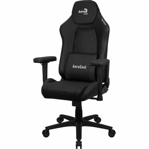 AeroCool Gaming-Stuhl CROWN Leatherette All Black