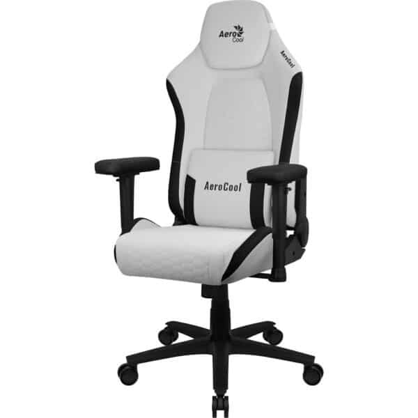 AeroCool Gaming-Stuhl CROWN Leatherette Moonstone White