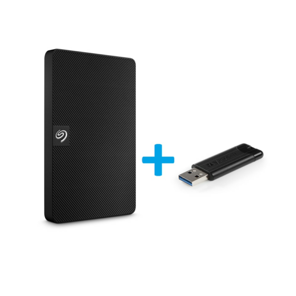 Seagate Expansion Portable 2TB HDD + 64GB USB 3.2 Stick