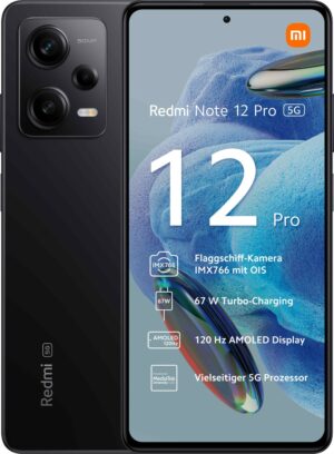 Xiaomi Redmi Note 12 Pro 5G 6GB + 128GB Midnight Black Smartphone