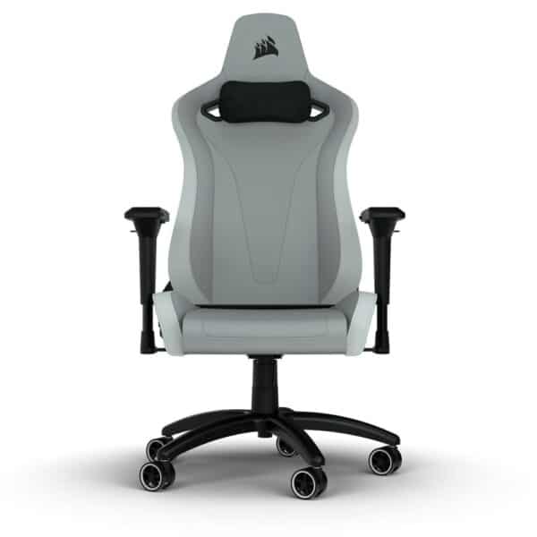 Corsair TC200 Plush Leatherette Grau/Weiß Gaming-Stuhl