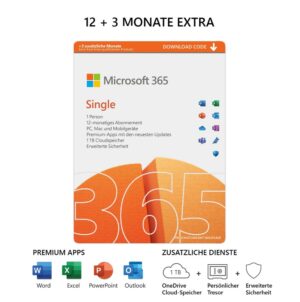 Microsoft 365 Single Extra Time 15 Monate