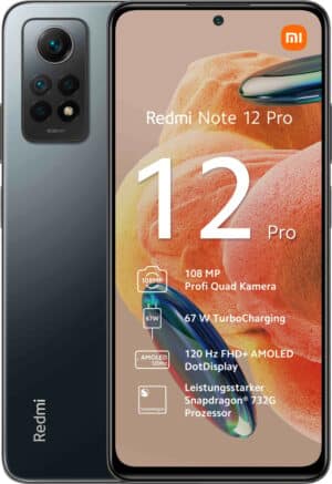 Xiaomi Redmi Note 12 Pro 4G 8GB + 256GB Graphite Grey Smartphone