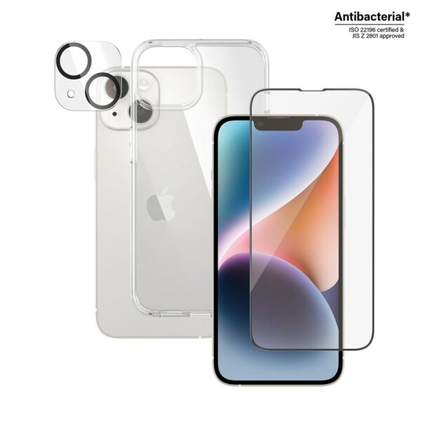 PanzerGlass 3-in-1 Schutz-Set für Apple iPhone 14 (B0401+2783)