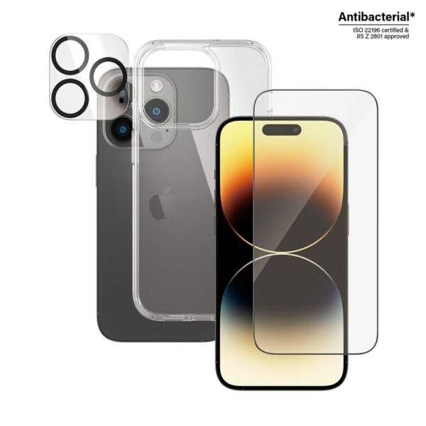 PanzerGlass 3-in-1 Schutz-Set für Apple iPhone 14 Pro (B0402+2784)