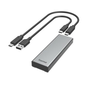 Hama USB-Festplattengehäuse für M.2 SATA & NVMe SSD-Festplatten (00200764)
