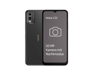 Nokia C32 3GB + 64GB Charcoal Smartphone