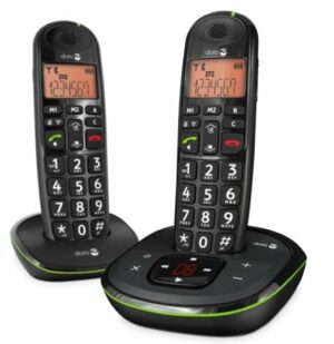 Doro PhoneEasy 105wr Duo schwarz Schnurloses-Telefon