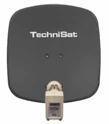 Technisat DigiDish 45 schiefergrau Satellitenschüssel 45 cm mit Twin LNB