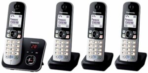 Panasonic KX-TG 6824 GB schwarz Schnurloses Telefon