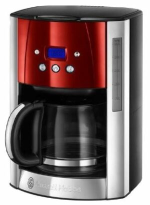 Russell Hobbs 23240-56 Luna Solar Red Glas Filterkaffeemaschine