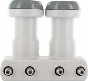 Schwaiger SPS8804531 hellgrau Quad LNB Monoblock