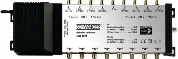 Schwaiger SEW4098531 9/8 SAT-Multischalter