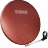 Schwaiger SPI2080 Aluminium - Ziegelrot Offset Antenne