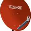 Schwaiger SPI621.2 Aluminium - ziegelrot Offset Antenne