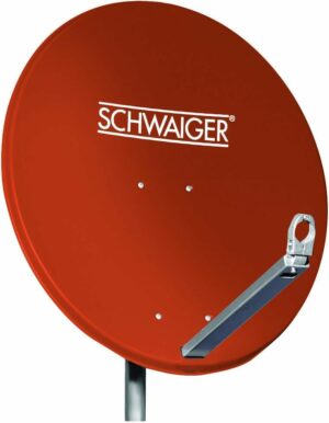 Schwaiger SPI621.2 Aluminium - ziegelrot Offset Antenne