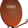 Schwaiger SPI910.2 Aluminium - ziegelrot Offset Antenne